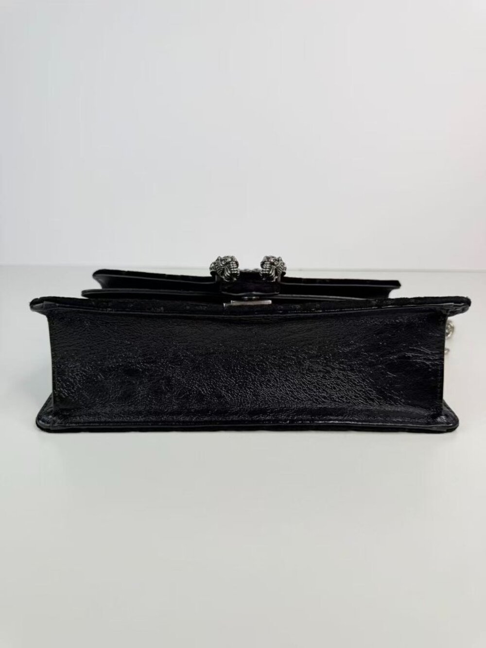Gucci Dionysus Small GG Velvet Crystal Tiger Head Chain Black Shoulder Bag - Picture 5 of 12